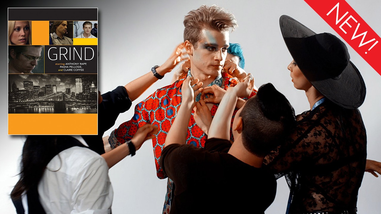 This is the collection art for the gay short film Grind