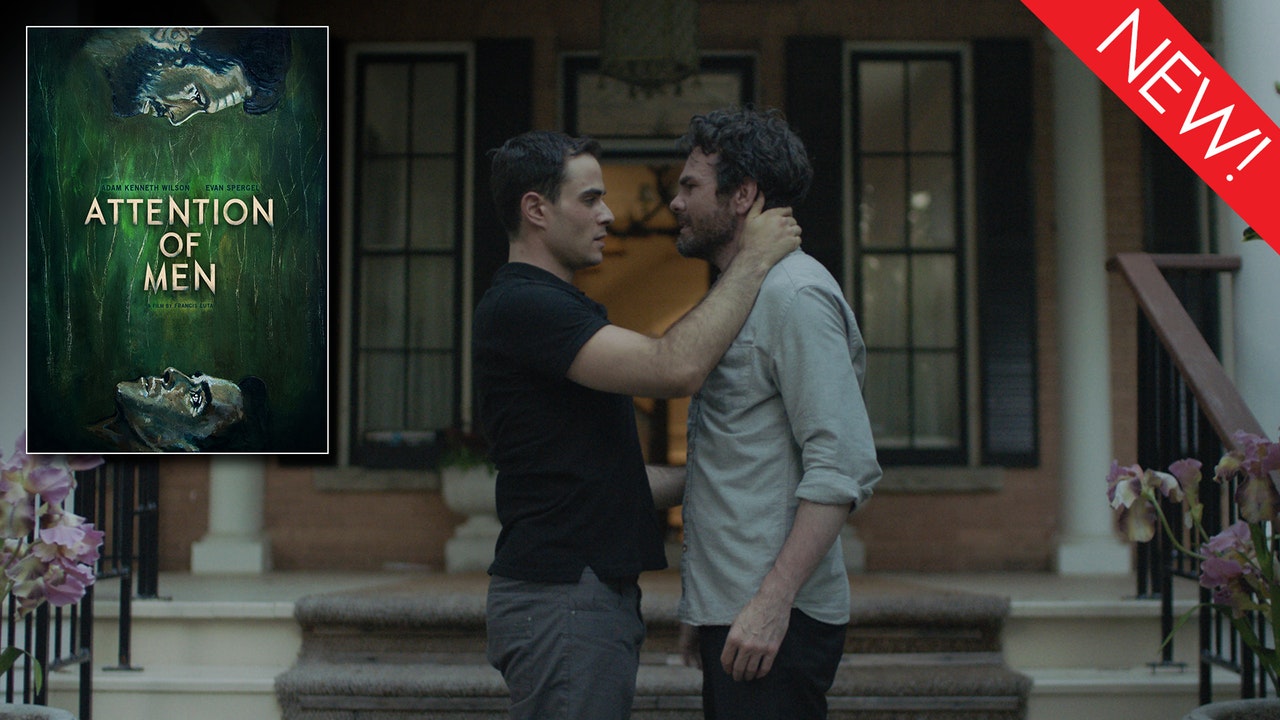 This is the art for the gay short film 'Attention of Men'