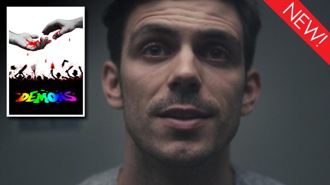 This is the art for the gay short film, 'Demons'