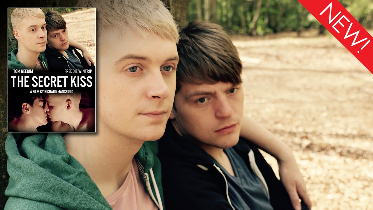 This is the art for the gay film, The Secret Kiss