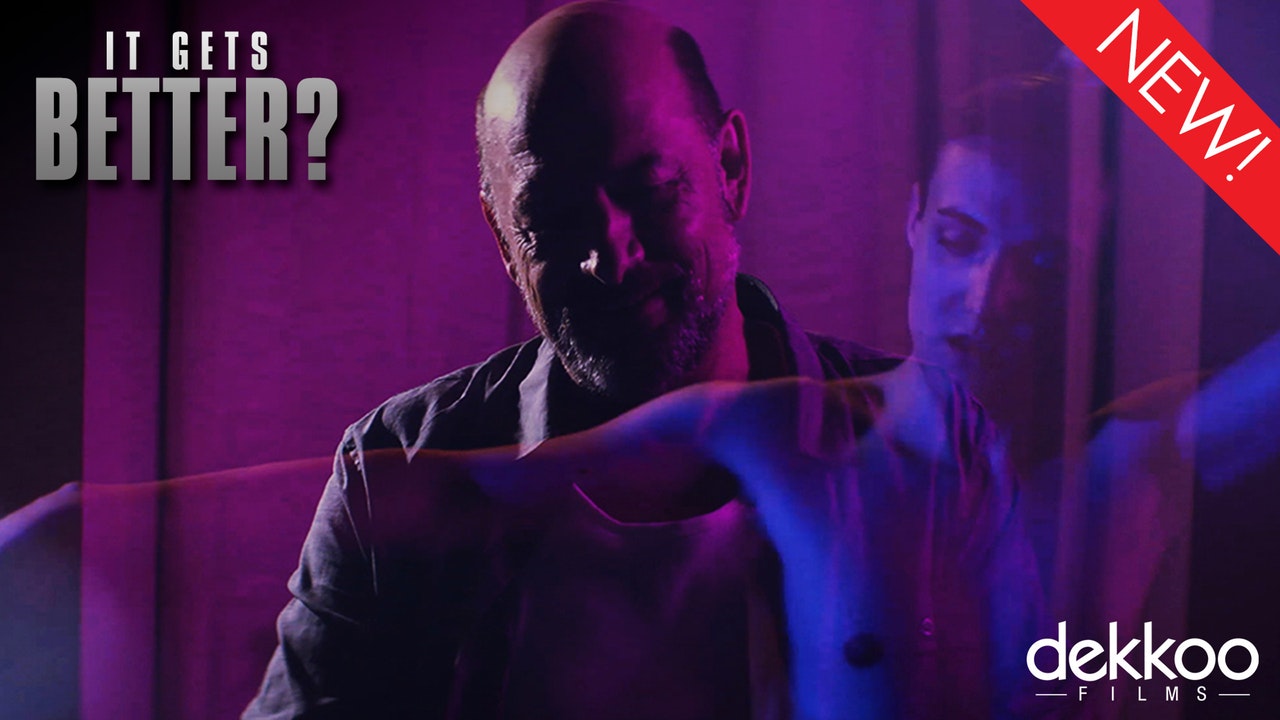 This is the art for the gay short film, 'It Gets Better?'