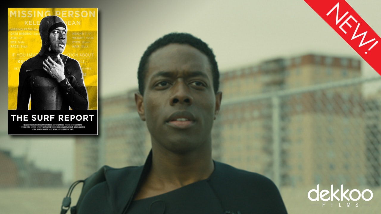 This is the art for the gay short film, 'The Surf Report'