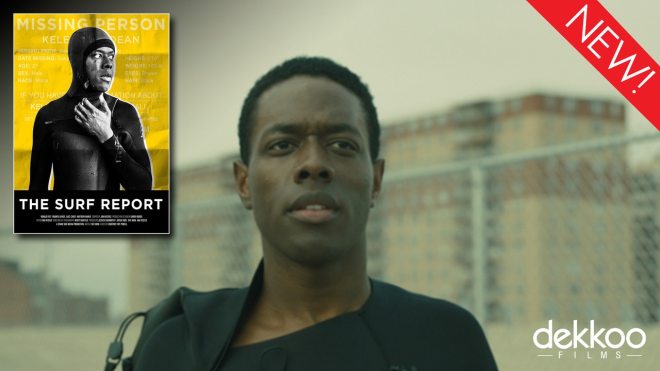 This is the art for the gay short film, 'The Surf Report'