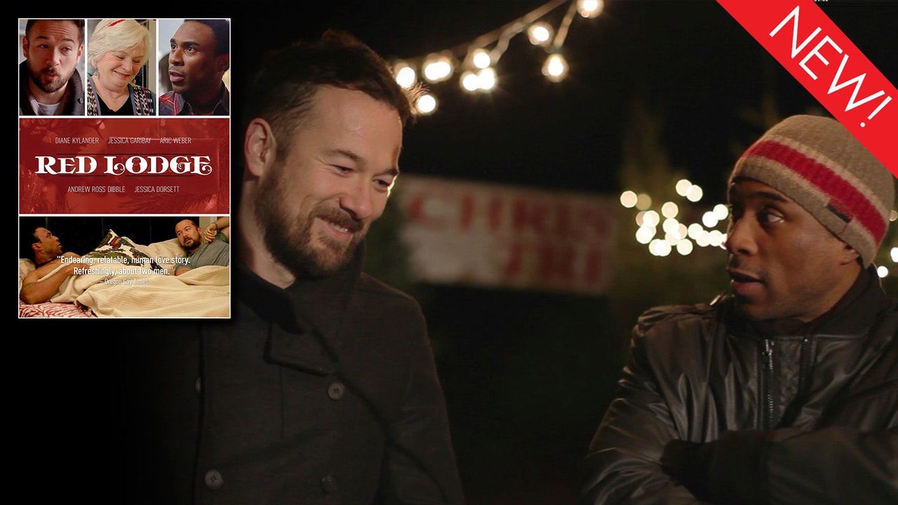 This is the art for the gay movie, 'Red Lodge'