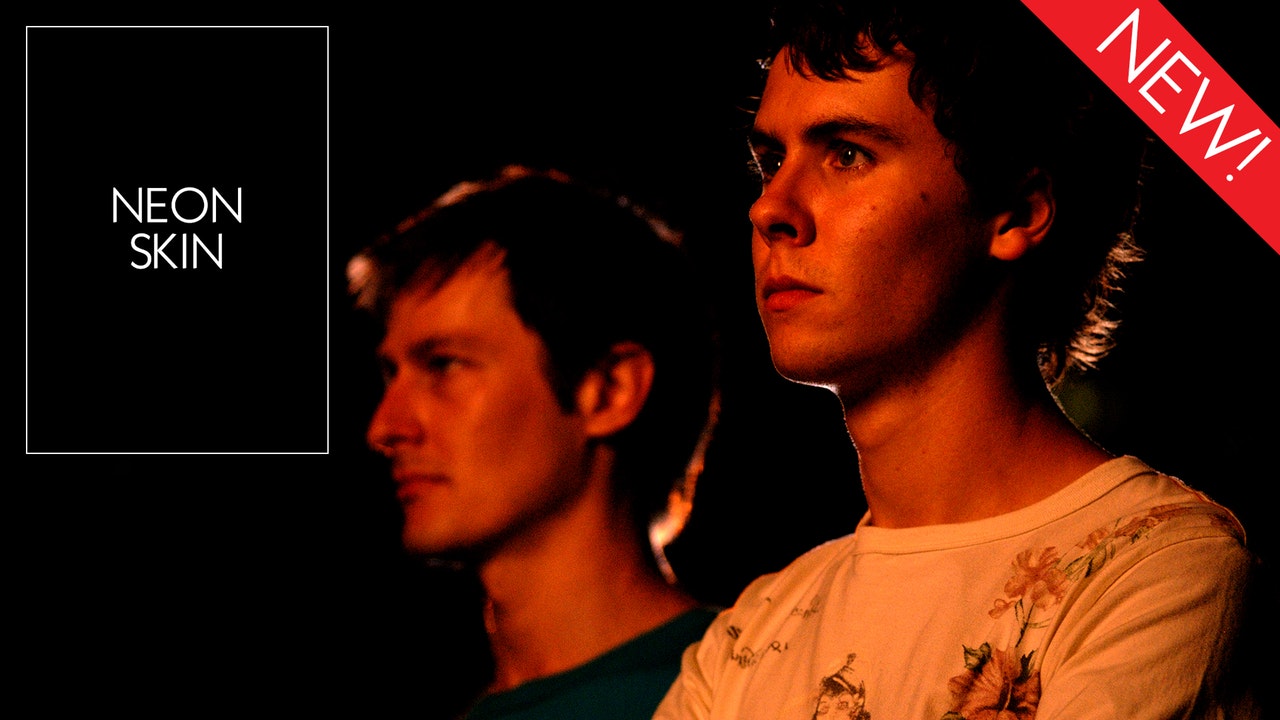 This is the art for the gay short film, 'Neon Skin'