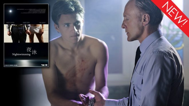 This is the art for the gay short film, Nightswimming