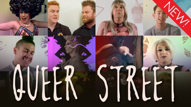 This is the art for the gay series, 'Queer Street'