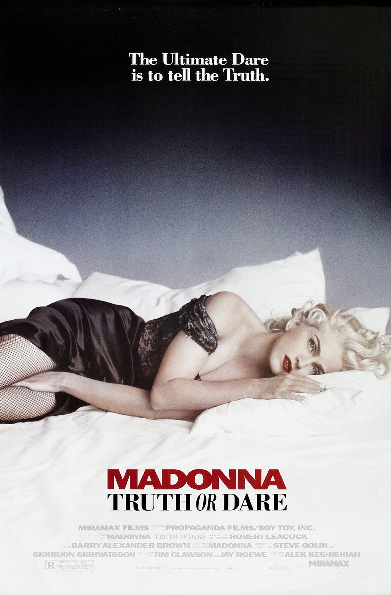 This is the original movie poster for Madonna: Truth or Dare