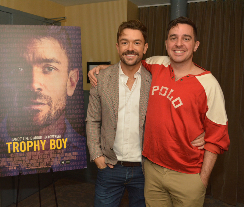 Emrhys Cooper and Anthony Johnson at the premiere of 'Trophy Boy'