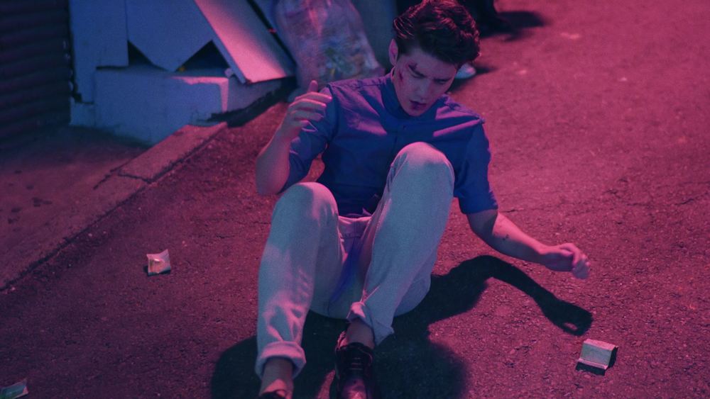 Writer-director-star Nick Neon in Ultra Bleu