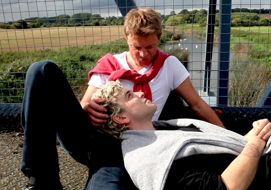 Wade Radford and Robbie Manners in Caught in a Landslide