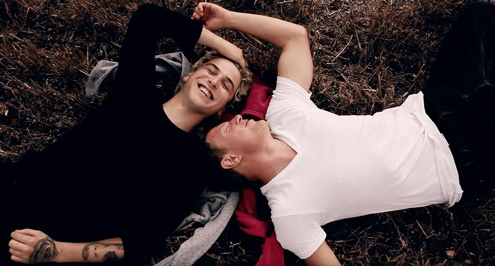 Wade Radford and Robbie Manners in Caught in a Landslide