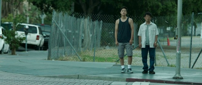 Joe Seo (David) and Youn Ho Cho (Jin) in Andrew Ahn's SPA NIGHT