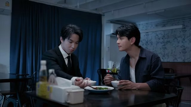 Scene from Last Meal Universe, a Thai gay romance series streaming on Dekkoo