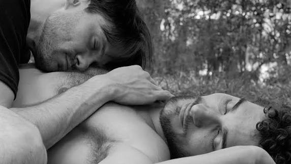 Two men share an intimate moment in Marco Berger’s gay film Perro Perro