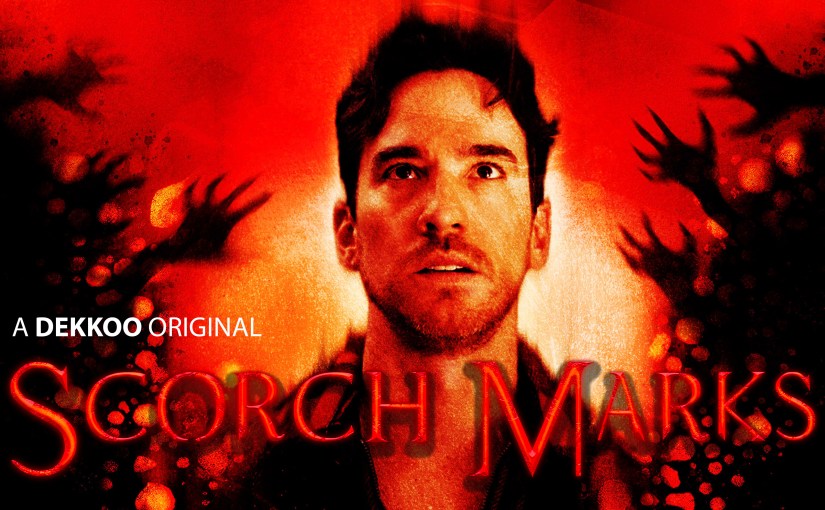 Brandon Shypkowski in Scorch Marks, a Dekkoo Original gay horror film.