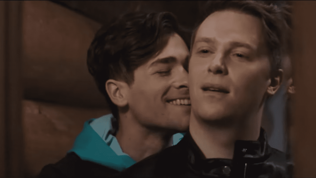 The Latent Image gay horror film scene featuring two men sharing an intimate moment